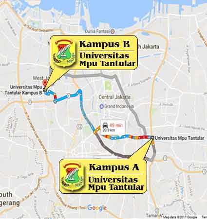 Location Lecture Mpu Tantular Kedoya Jakarta Nomor